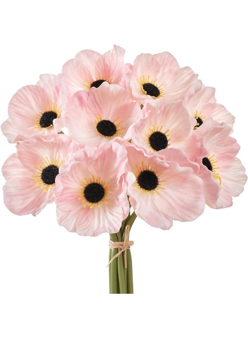 ChicAbode 10pcs Artificial Elegant Flowers 10.9" for Memorial Day Veterans Day Home Kitchen Wedding Decorations - Image 1